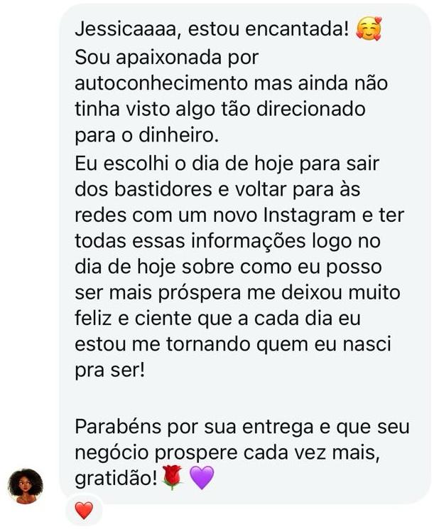 Depoimento de aluno 1